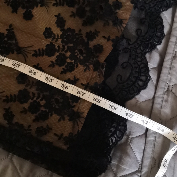 Della Spiga Italy Black Lace Dress, sz 12 - Picture 9 of 9